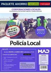 Paquete Ahorro + Test PAPEL + Test ONLINE Policía Local de Corporaciones Locales de Ed. MAD