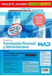 Paquete Ahorro +TEST PAPEL Tramitación Procesal y Administrativa (turno libre) de Ed. MAD