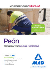 Peón del Ayuntamiento de Sevilla. Temario y test Grupo II (Normativa) de Ed. MAD