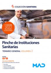 Pinche de Instituciones Sanitarias. Temario General Volumen 2 de Ed. MAD