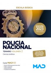 Policía Nacional Escala Básica. Temario volumen 2 de Ed. MAD