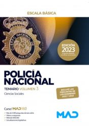 Policía Nacional Escala Básica. Temario volumen 3 de Ed. MAD