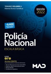 Policía Nacional Escala Básica. Temario volumen 4 de Ed. MAD