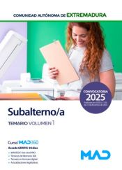 Subalterno de la Administración de la Comunidad Autónoma de Extremadura - Ed. MAD