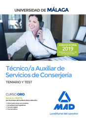 Técnico/a Auxiliar de Servicios de Conserjería de la Universidad de Málaga. Temario y test de Ed. MAD