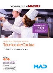 Técnico de cocina (estabilización) Comunidad Autónoma de Madrid - Ed. MAD