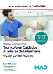 Auxiliar de Enfermería (Personal Laboral Grupo 2). Comunidad Autónoma de Cantabria - Ed. MAD