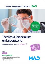 Técnico/a Especialista en Laboratorio. Temario específico volumen 2. Servicio Andaluz de Salud (SAS) de Ed. MAD