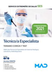 Técnico/a Especialista. Temario común y test. Servicio Extremeño de Salud (SES) de Ed. MAD