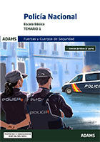 Policía Nacional Escala básica - Ed. Adams