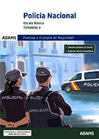 Temario 3. Policía Nacional. Escala Básica. de Ed. Adams