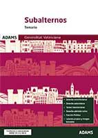 Temario Subalternos de la Generalitat Valenciana de Ed. Adams