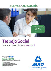 Trabajo Social de la Junta de Andalucía. Temario específico volumen 1 de Ed. MAD
