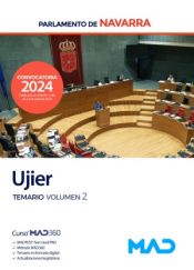 Ujier. Temario volumen 2. Parlamento de Navarra de Ed. MAD